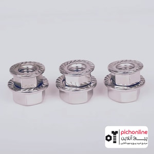 مهره واشردار شش گوش استیل 304