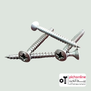 پیچ ام دی اف MDF استیل 304 (DIN9049)