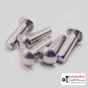 پرچ چکشی سر استوانه/سرگرد استیل 304 DIN 660