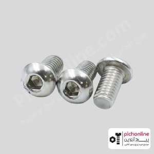 پیچ آلن کله قارچی استیل 304